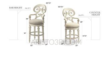 Chair (STUL_0109) 3D model for CNC machine